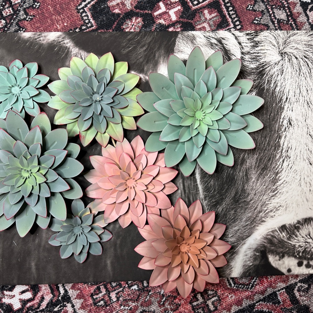 Flower Metal Wall Decor